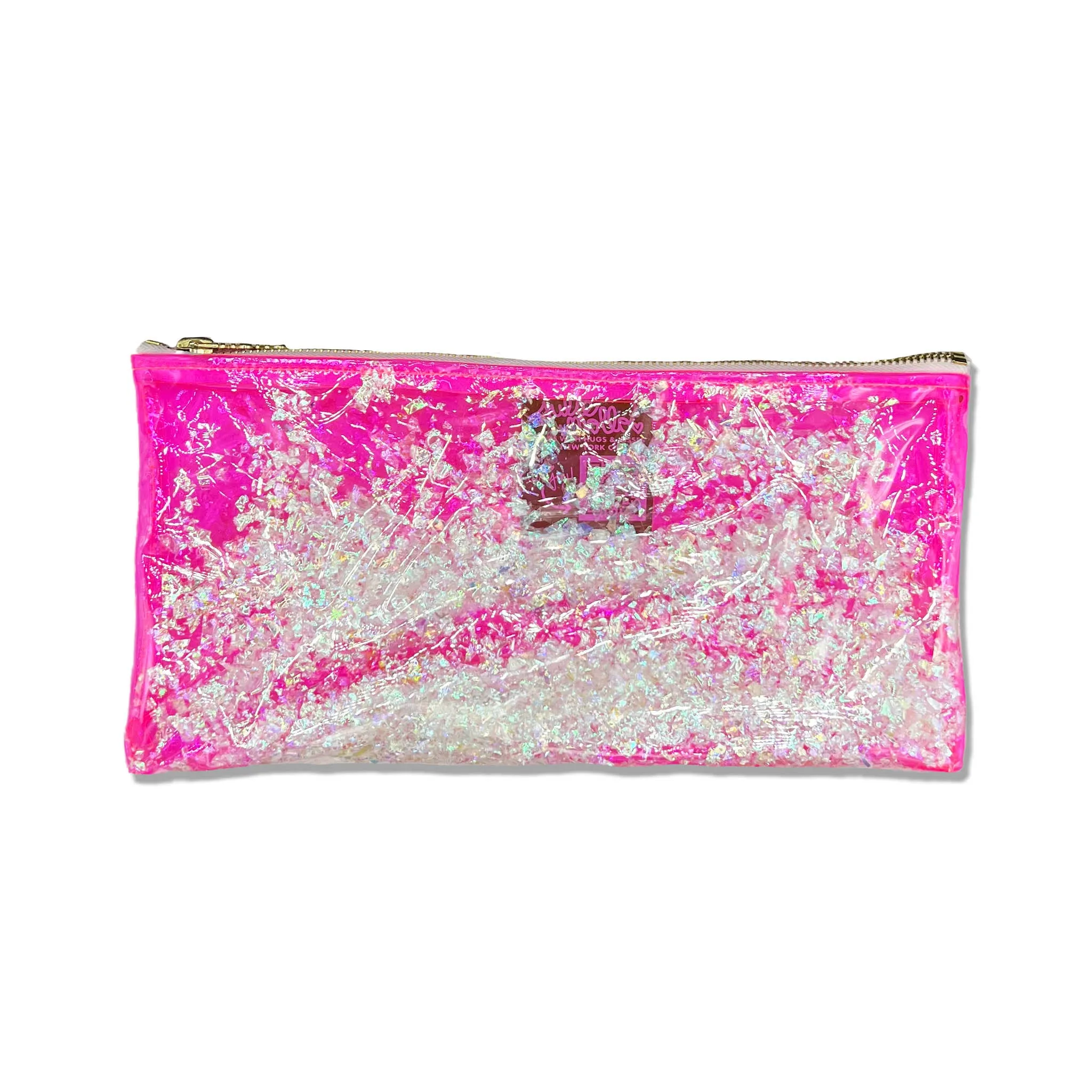 ✨ Clear PINK Confetti Clutch! 🎀 Sparkle with Style! 💖