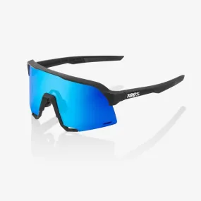 100% S3 Matte Black HiPER Blue/Red Multilayer Mirror Lens