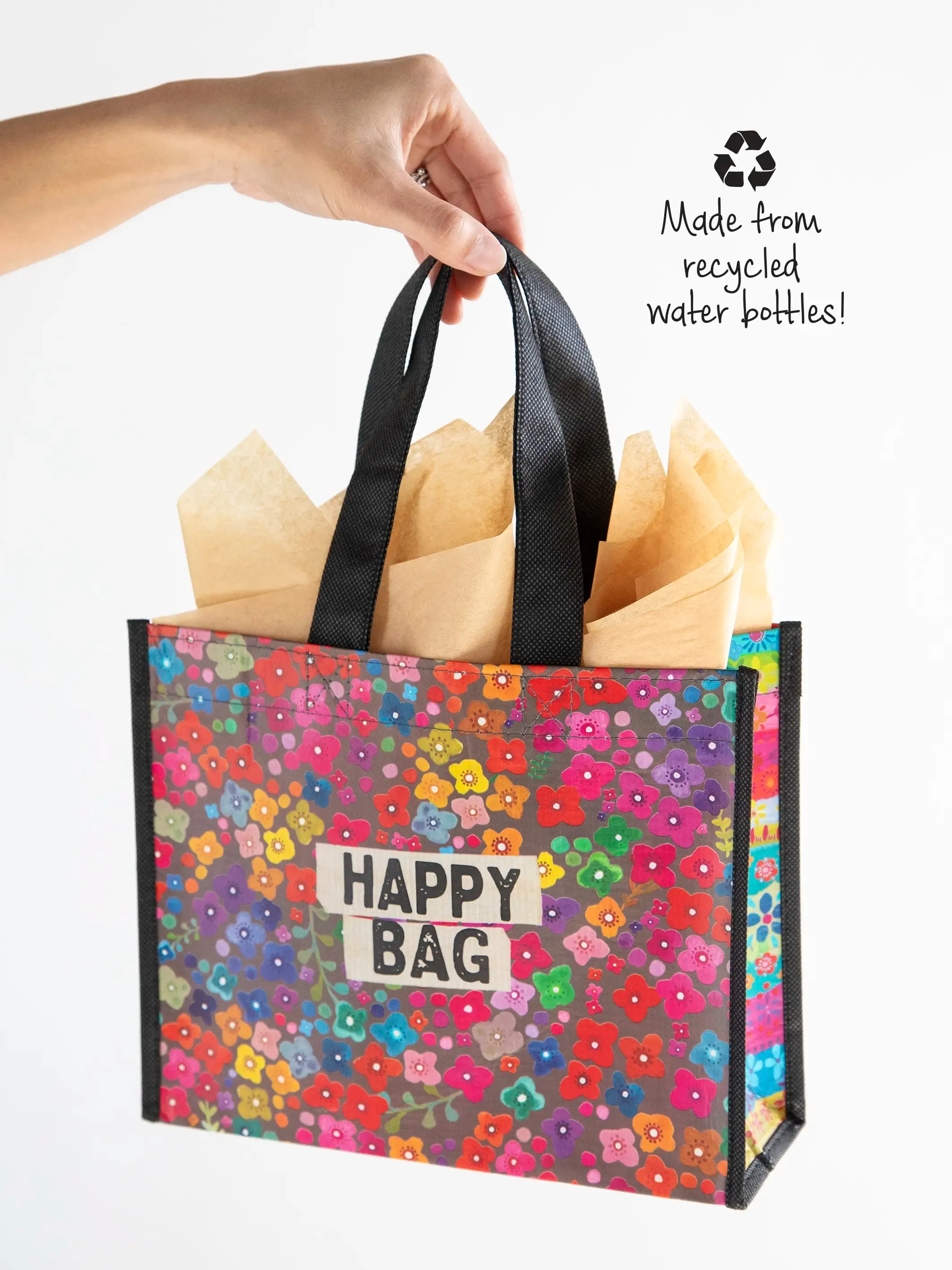 100821 Medium Happy Bag - Rainbow Ditsy