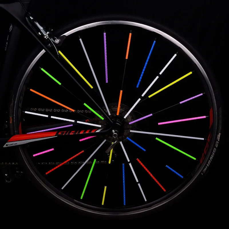 12PCS/Bag Bicycle Wheel Spokes Reflective Sticker