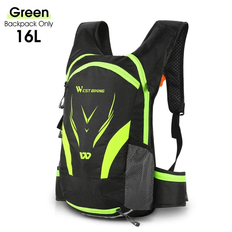 16L Cycling Backpack Waterproof Ultralight Bicycle Bag Outdoor Mountaineering Hiking Travel Bike Hydration Backpack