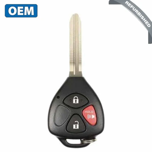 2007-2013 Toyota Scion / 3-Button Remote Head Key / PN: 89070-21120 / MOZB41TG (OEM Refurb)