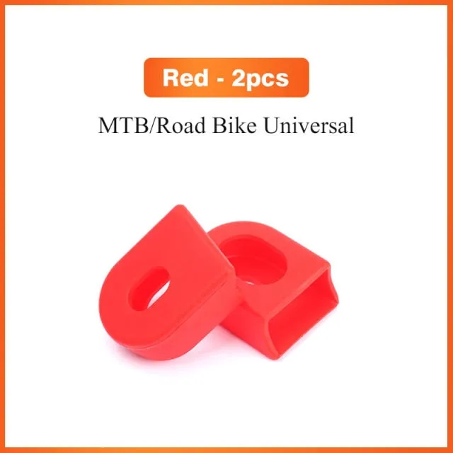 2pc Silicone Bicycle Crank Arm Protector