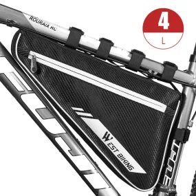 4L Large Capacity Bicycle Bag Rainproof Triangle Frame Bag MTB Road Bike Repair Tools Pannier Cycling Accessories