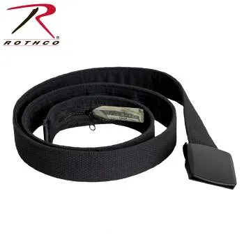 54" Travel Web Belt Wallet With Hidden Interior Compartment