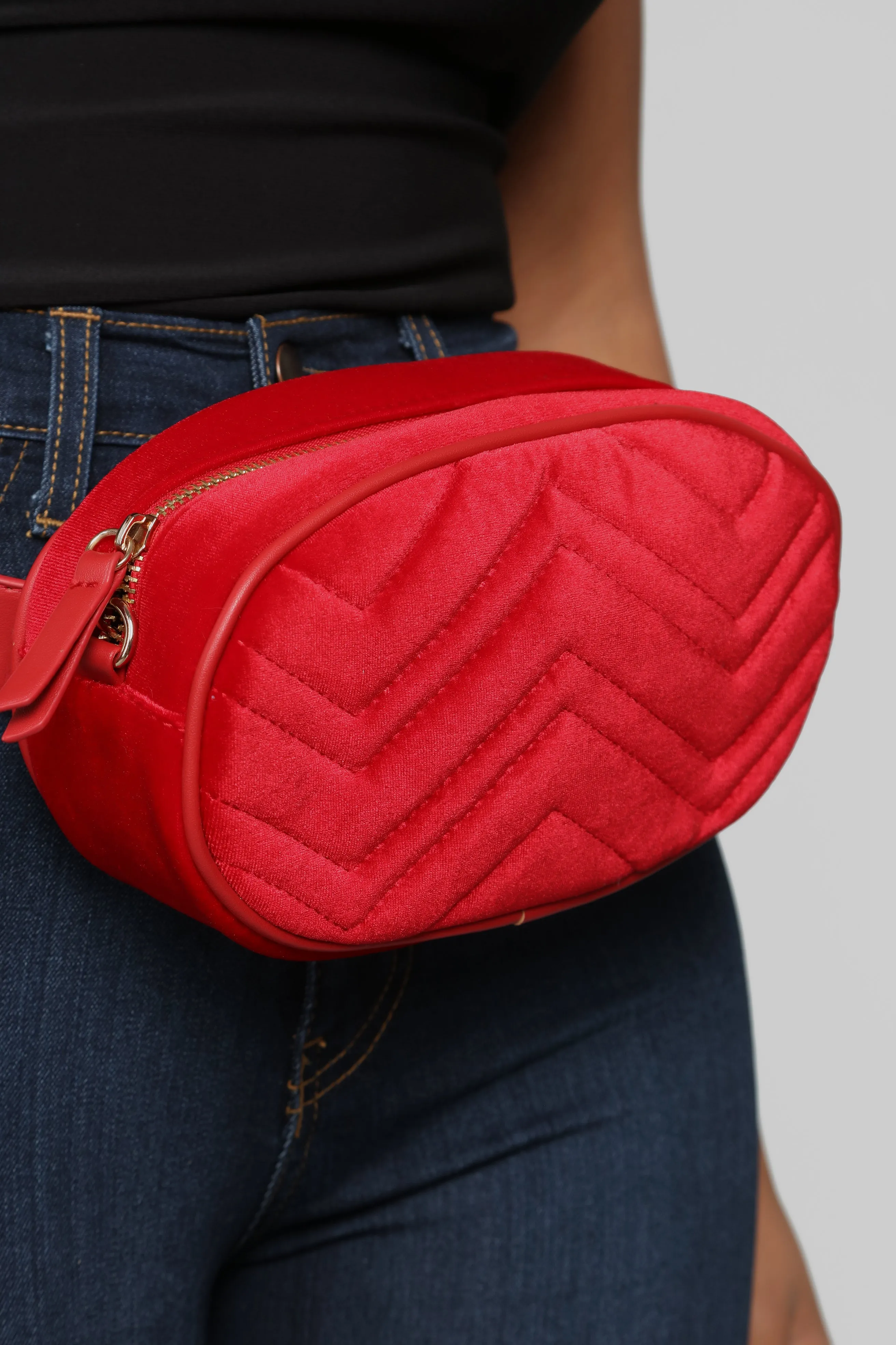 A Red Flag Fanny Pack - Red