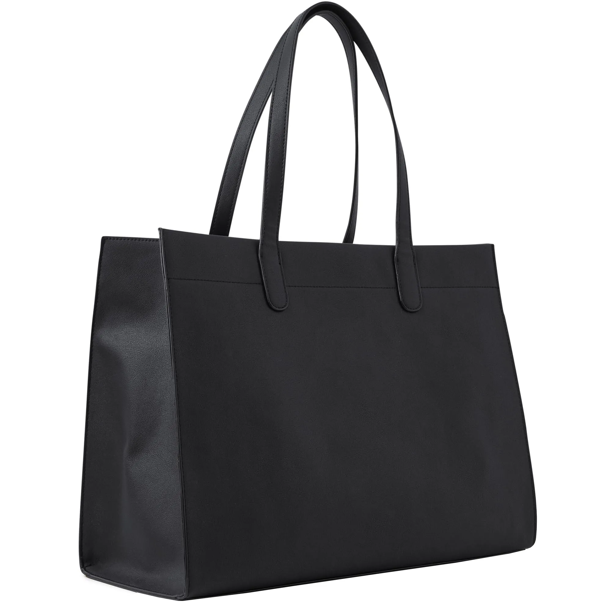 Accessorize London Women's Black Laptop Tote Bag