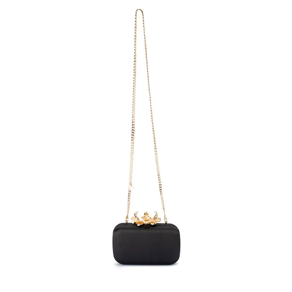 ADELE Orchid Lock Clutch