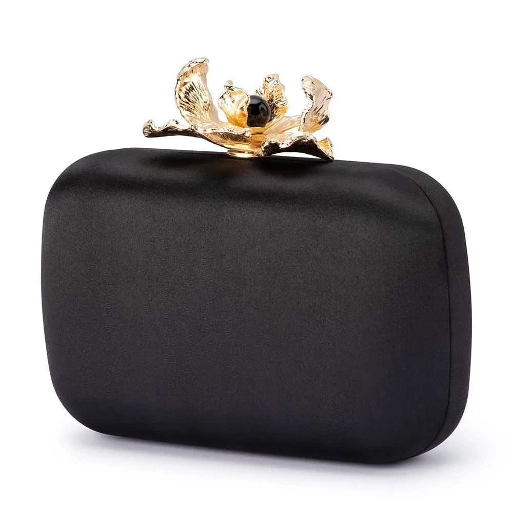 ADELE Orchid Lock Clutch