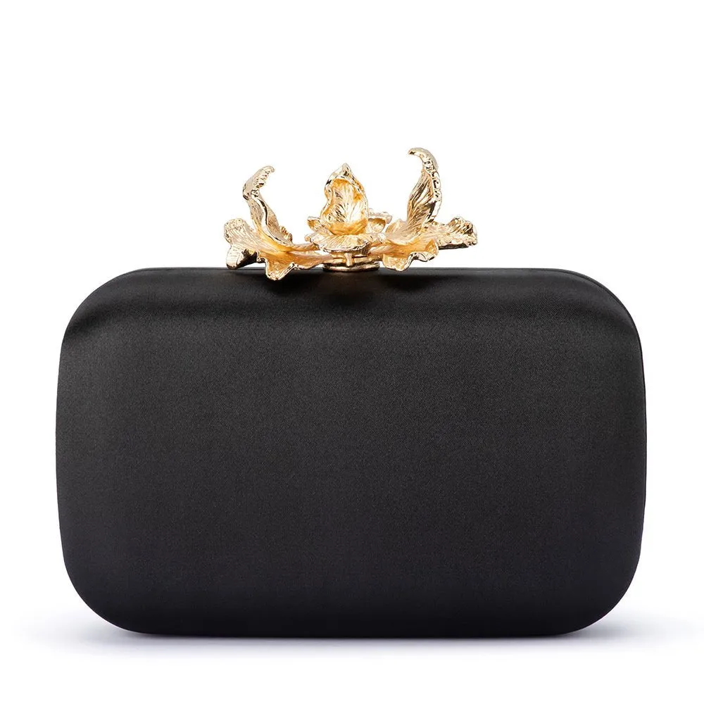 ADELE Orchid Lock Clutch