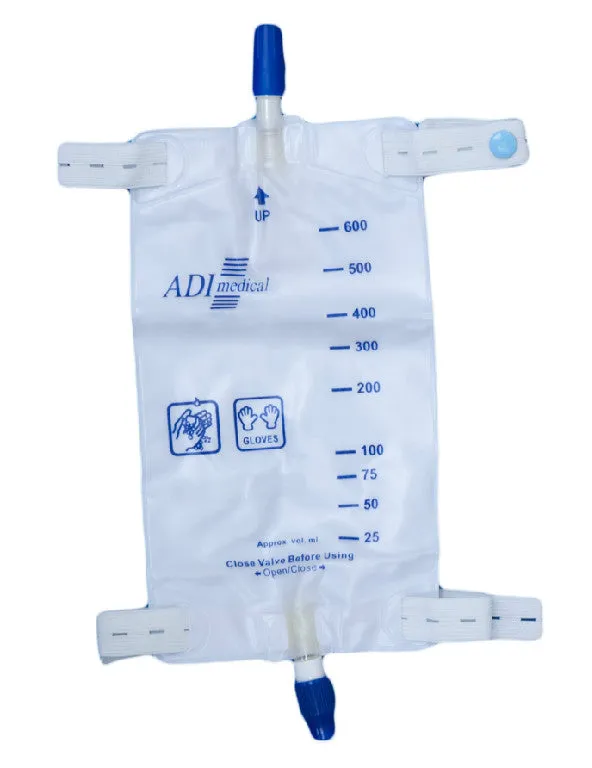 Adi Medical Drainage Bag Drainage Bag Leg Lg 900Ml50/Cs