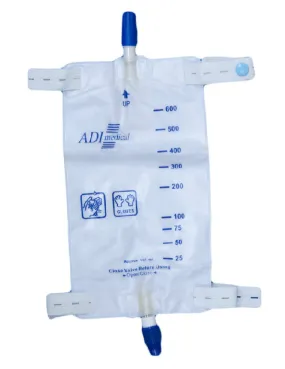 Adi Medical Drainage Bag Drainage Bag Leg Lg 900Ml50/Cs