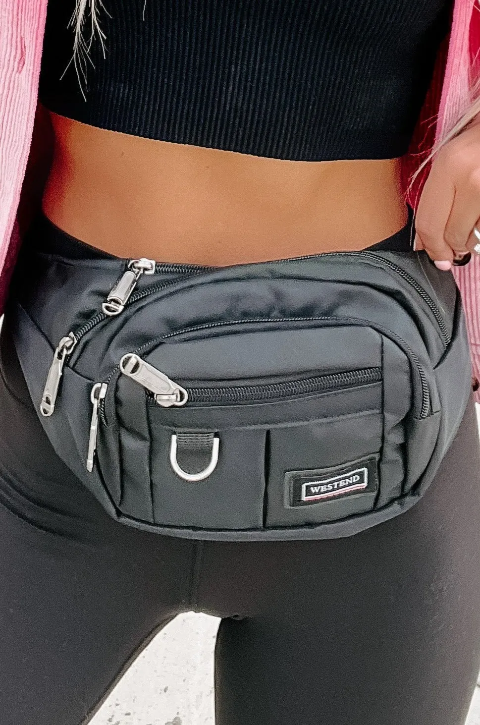 Adventurous Mind Unisex Fanny Pack (Black)