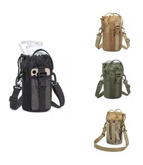 Airsoft Tactical Military Outdoor Hiking Cycling Sports Water Bottle Drawstring Shoulder Waist Bag 4 Colours ATB003