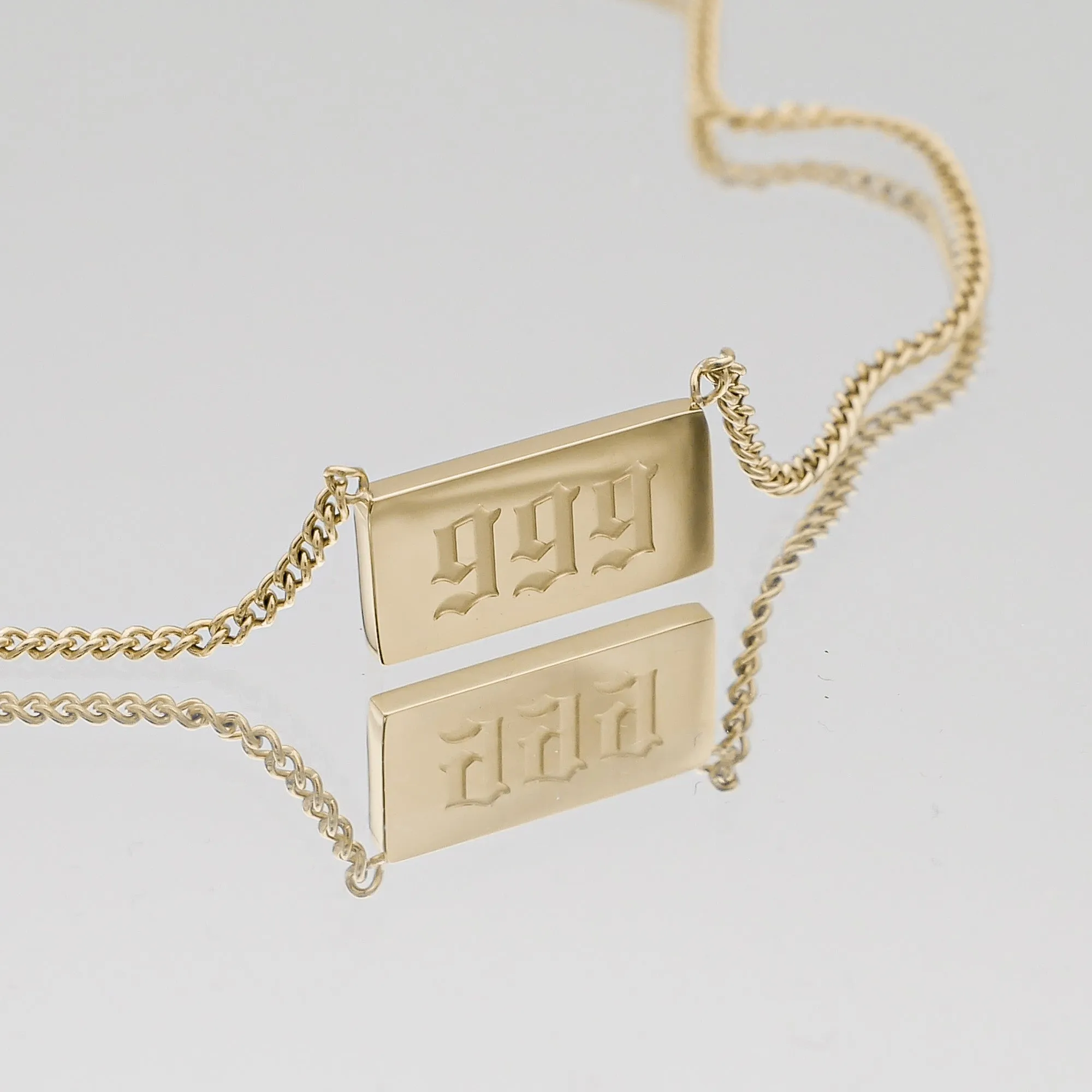 Angel Number Tablet Necklace