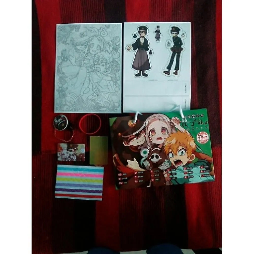 Anime Toilet-bound Hanako Kun Lucky Gift Bag Collection Toy Include Postcard Poster Badge Stickers Bookmark Sleeves Gift