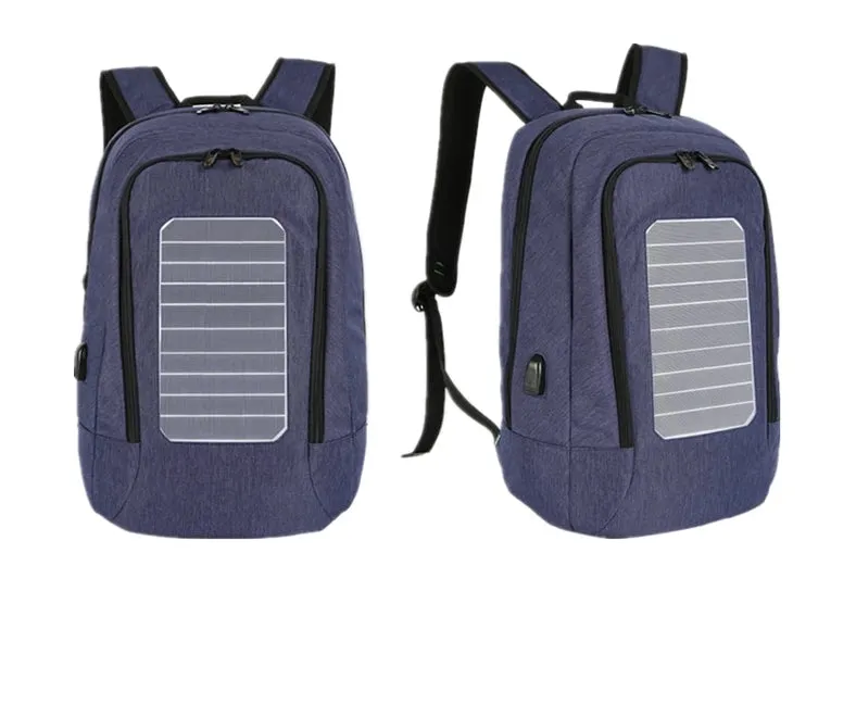 Anti-Theft Solar Powered 15" Laptop Backpack with USB Charging