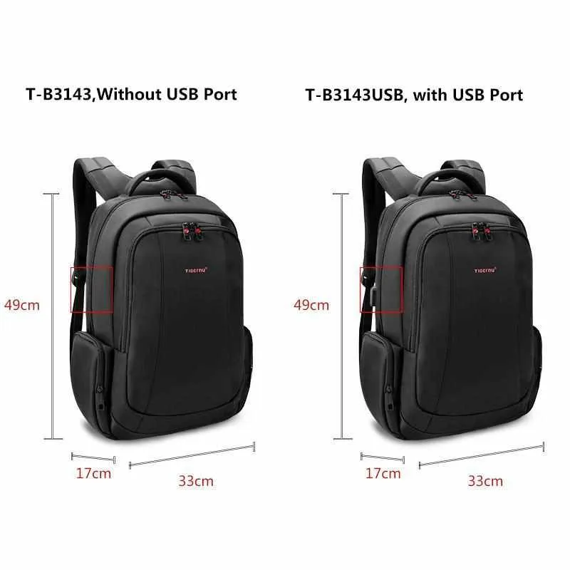 Anti Thief Men 15.6 inch Laptop Backpacks