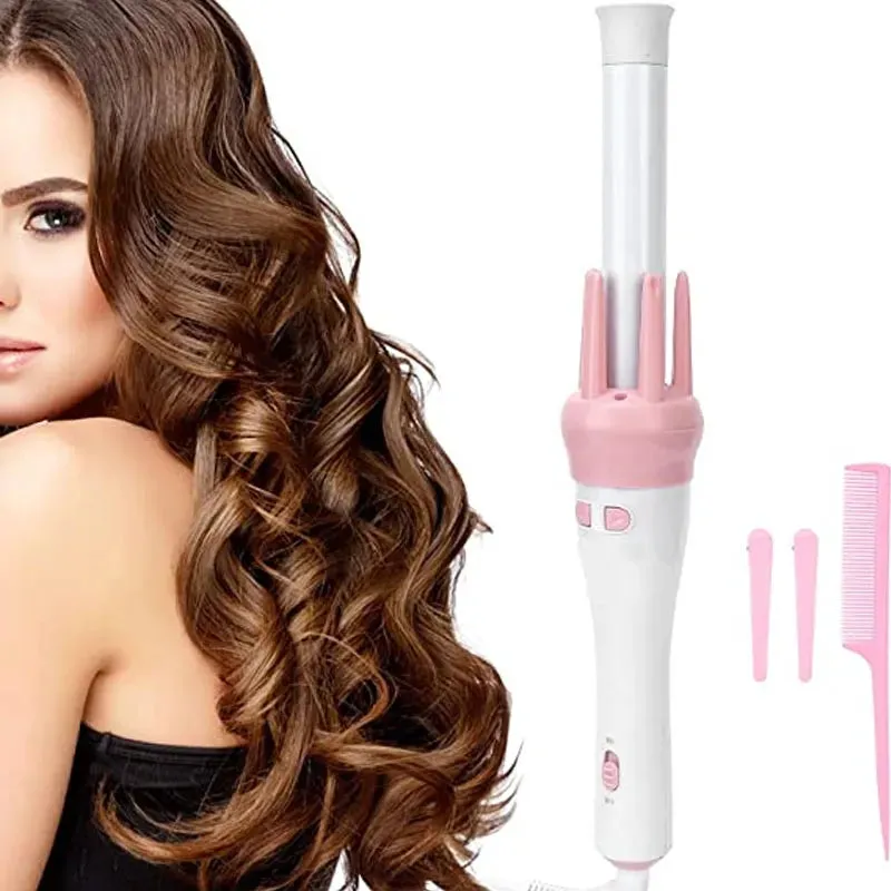 Automatic 360° Rotating Hair Curler Stick