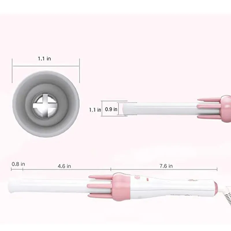 Automatic 360° Rotating Hair Curler Stick