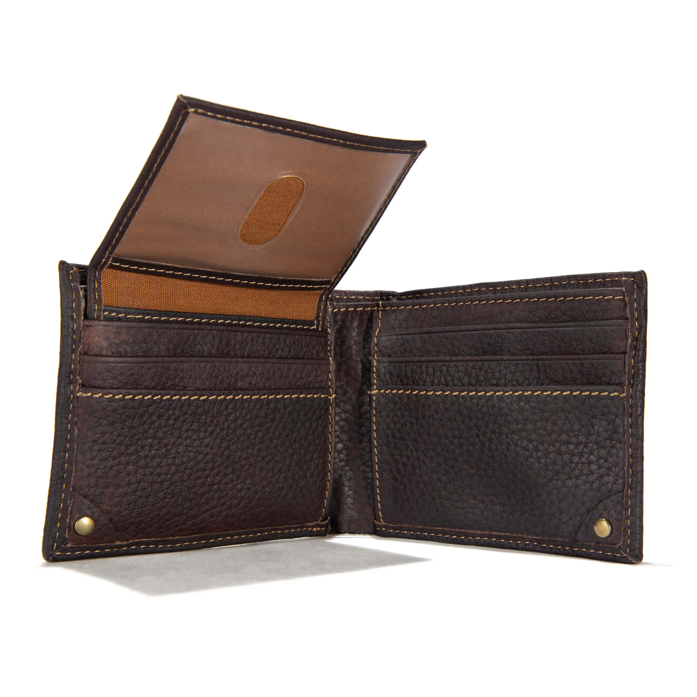 B000021020 - Carhartt  Pebble Leather Passcase Wallet Brown