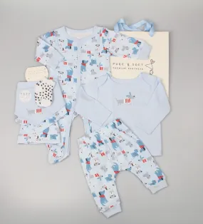 Baby Boys 7pc Gift Set - Puppies (PK6) (0-6M) E13342