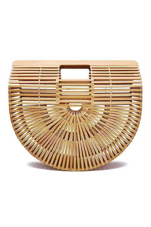 Bamboo Wood Handbag