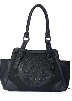 Banned Pentagram Mesh Bag Black