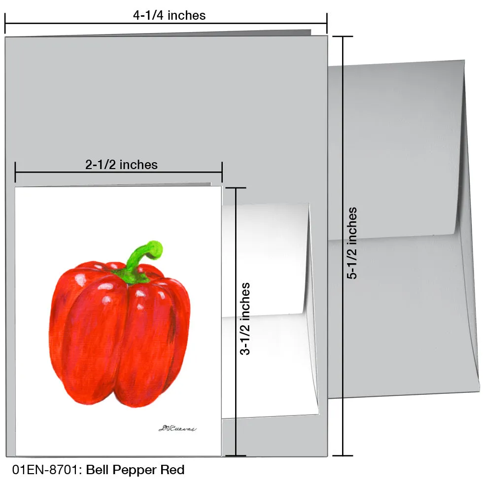 Bell Pepper Red, Greeting Card (8701)