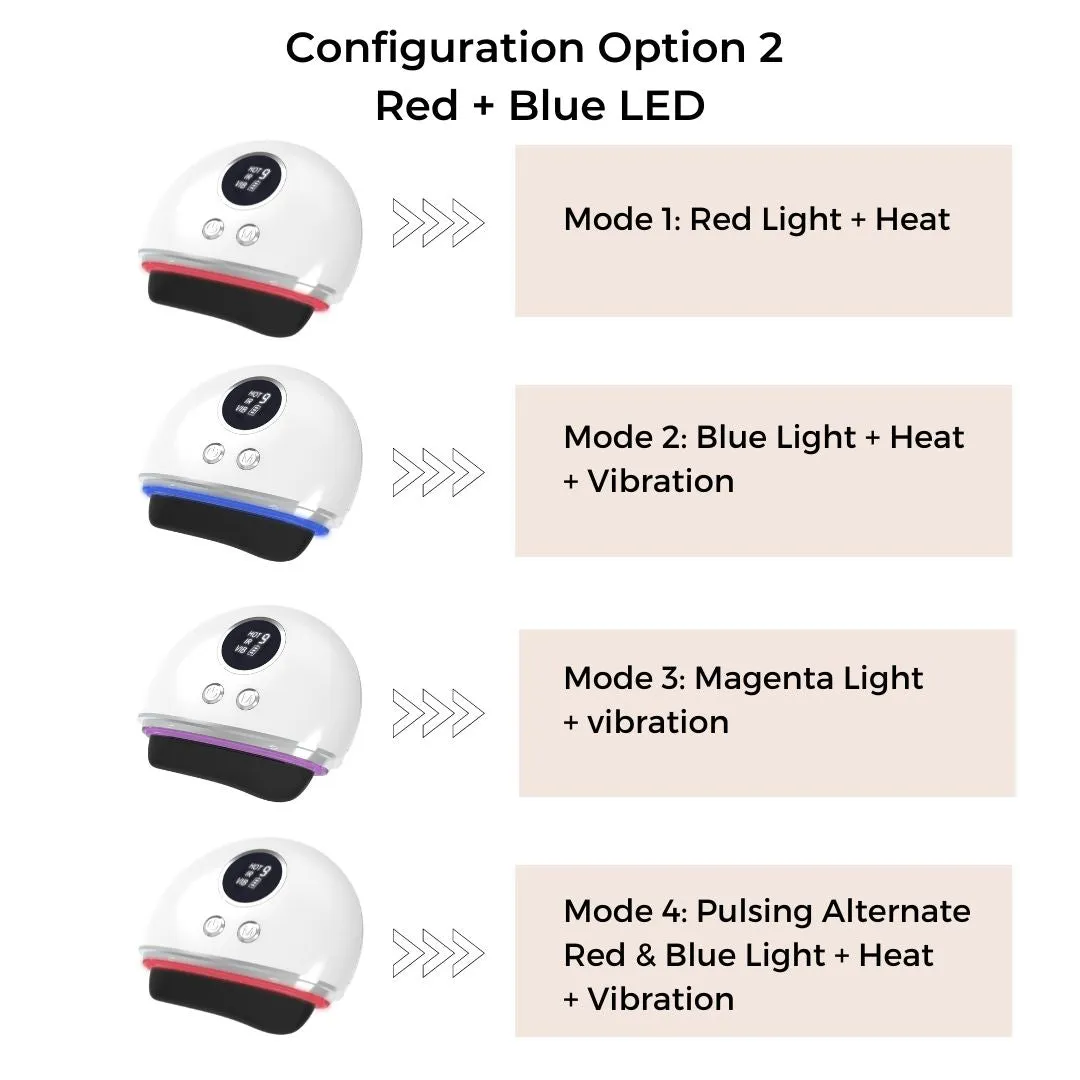 Bian Stone Gua Sha LED Facial Massager