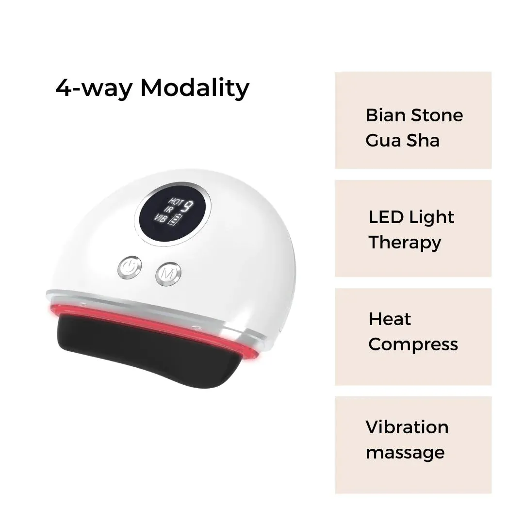 Bian Stone Gua Sha LED Facial Massager