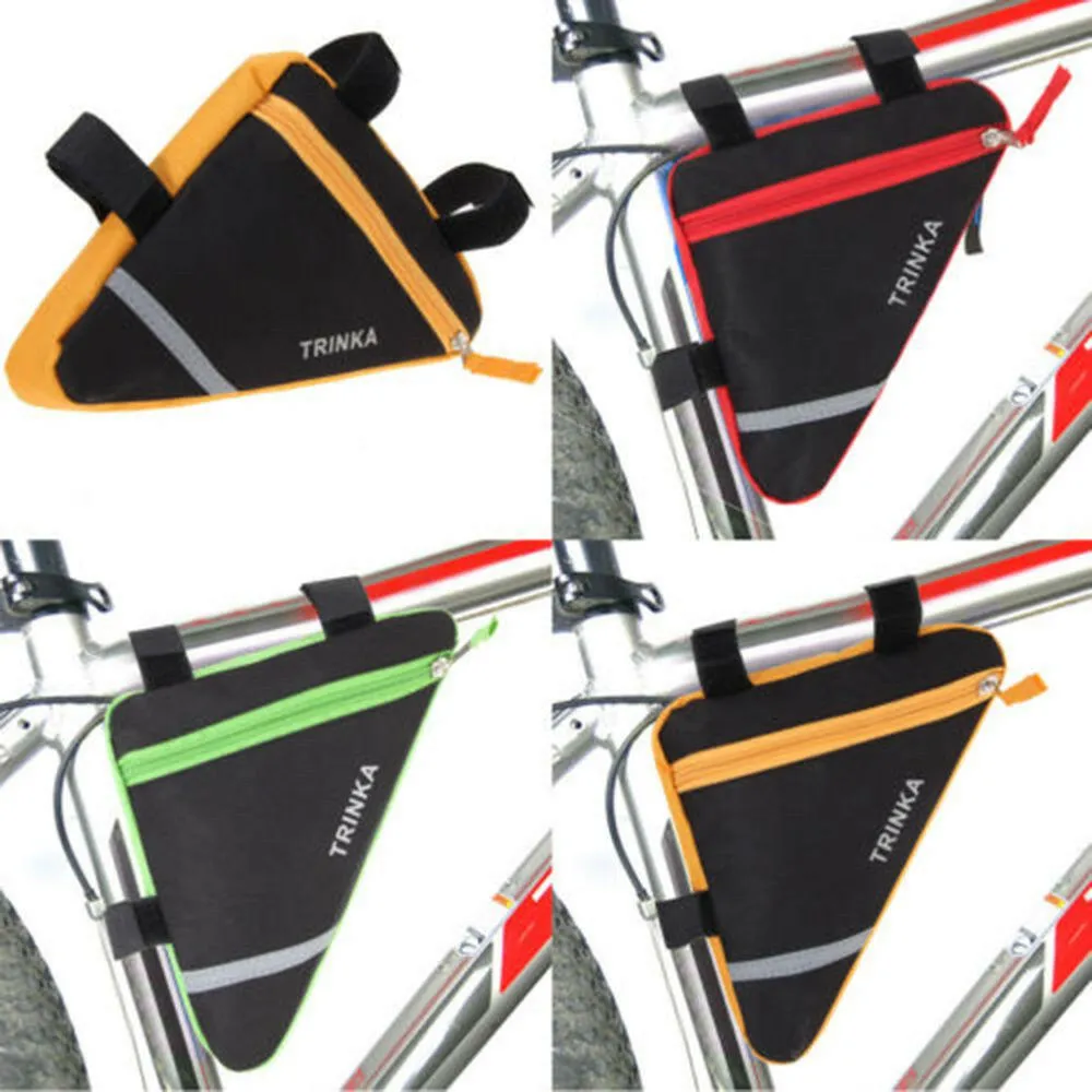 Bicycle Triangle Bag Waterproof Triangle Cycling Bike Bicycle Front HandlebarTube Frame Pouch Saddle Bag Case