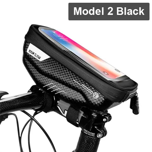 Bike Bag Frame Front Top Tube Cycling Bag Waterproof 6.6in Phone Case Touchscreen Bag MTB Pack Bicycle Accessories