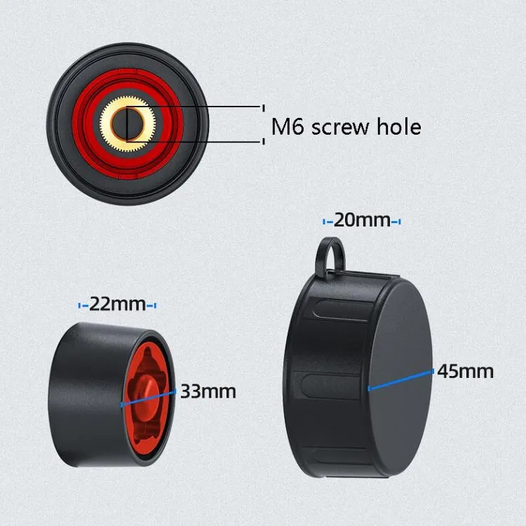 Bike Bracket Anti-Theft Fittings M6 Five-Star Anti-Theft Nut