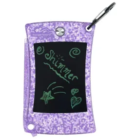 Boogie Board Jot Pocket with Clip Shimmer Collection Purple