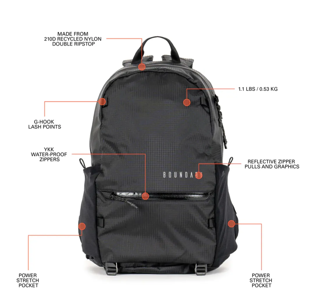 Boundary Supply Rennen Ripstop Daypack in Black Color