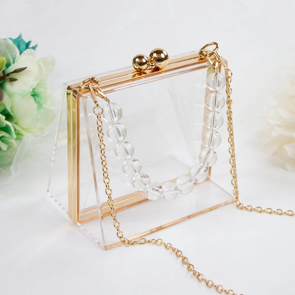 Bridal Party Clear Clutch Purse