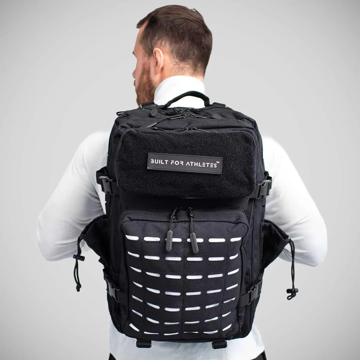 Built For Athletes Large Gym Backpack Black/White