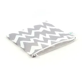 Bumkins - Reusable Large Snack Bag - Grey Chevron