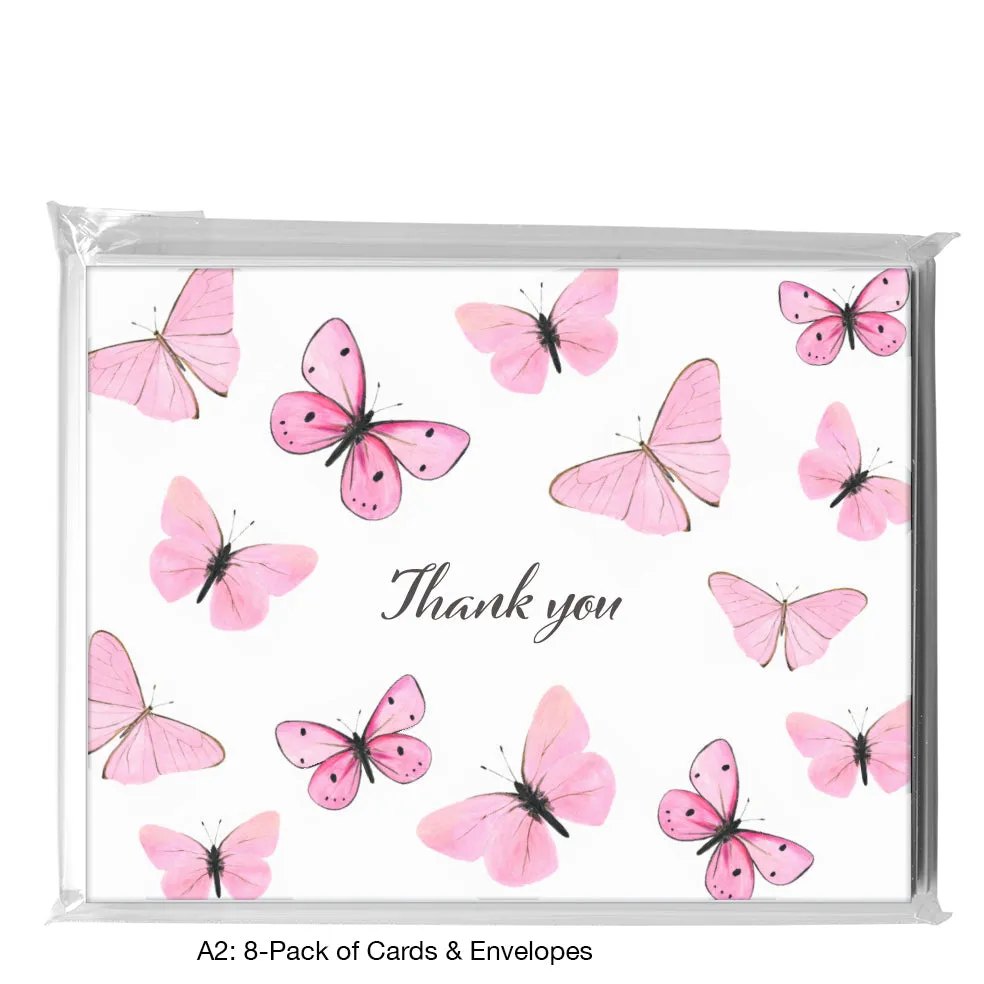 Butterflies in Pink, Greeting Card (8677G)