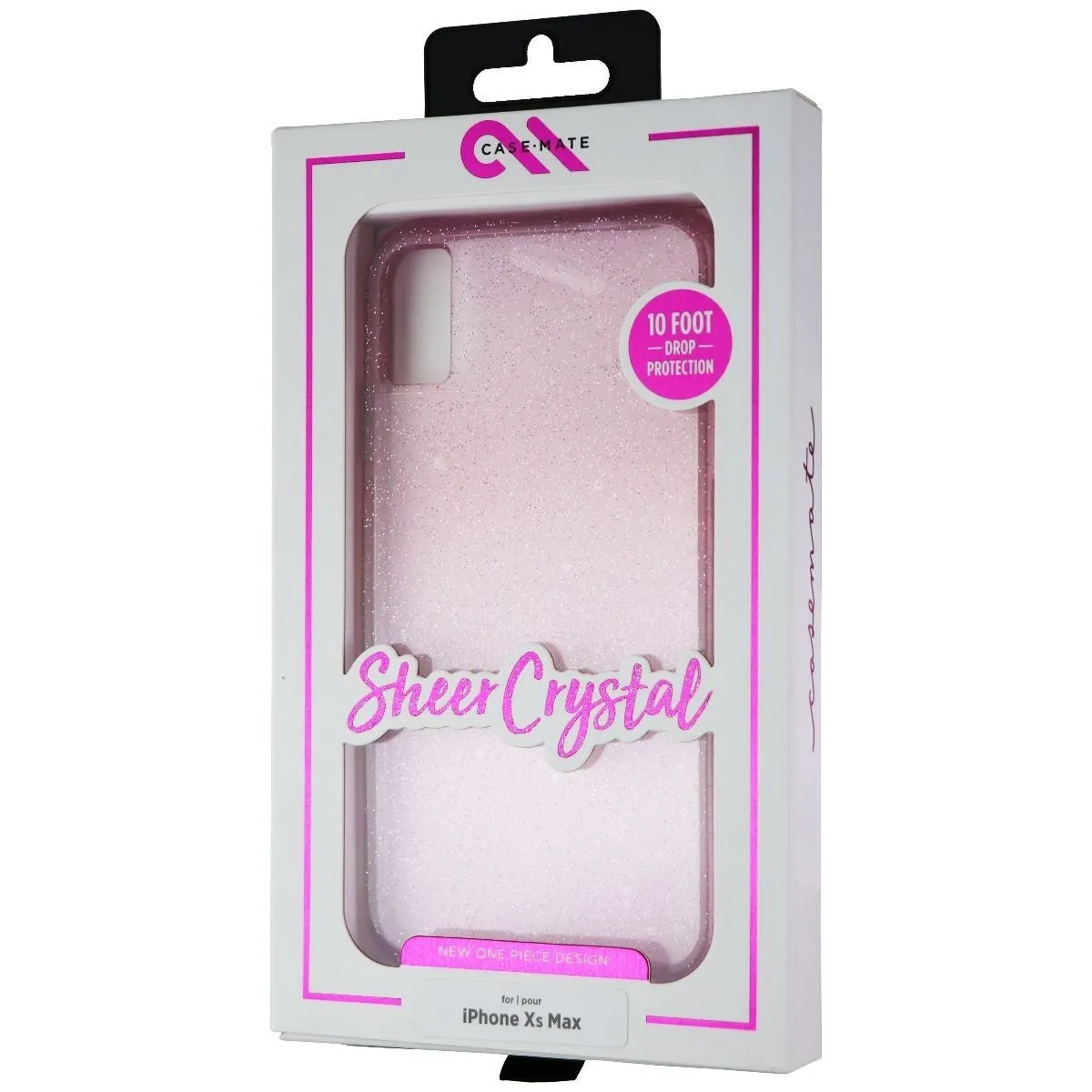 Case-Mate Sheer Crystal Case for Apple iPhone Xs Max - Pink Crystal Blush