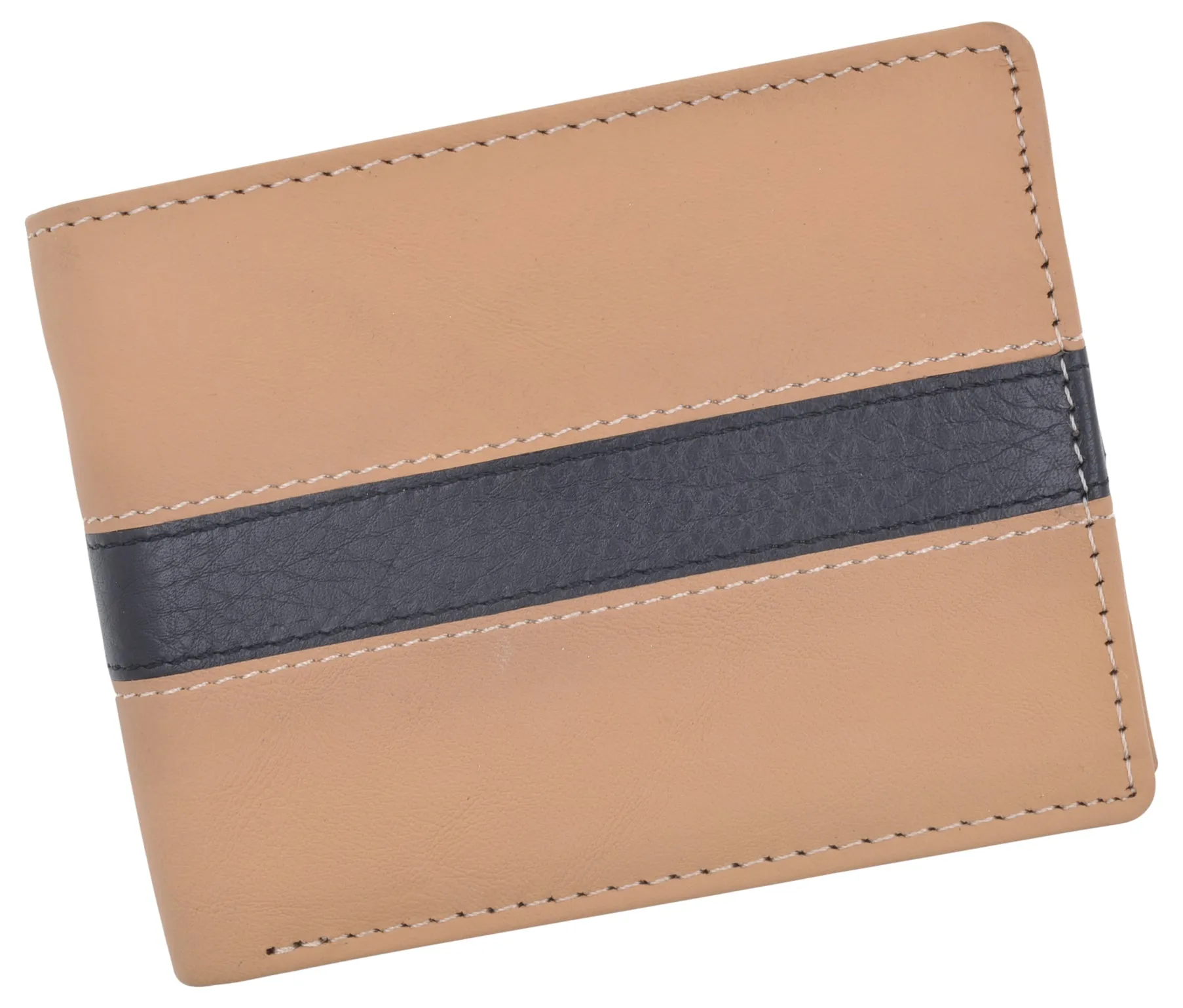 Cavelio Bifold Removable Card ID Holder Men's Premium Leather Wallet