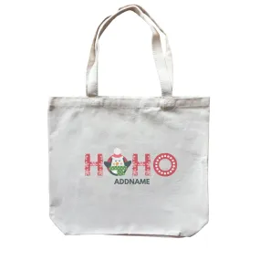 Christmas HOHO With Penguin Addname Accessories Canvas Bag