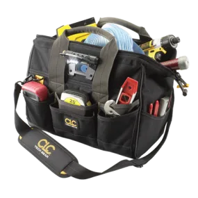 CLC L230 TECH GEAR LED Lighted 14” BIGMOUTH Tool Bag