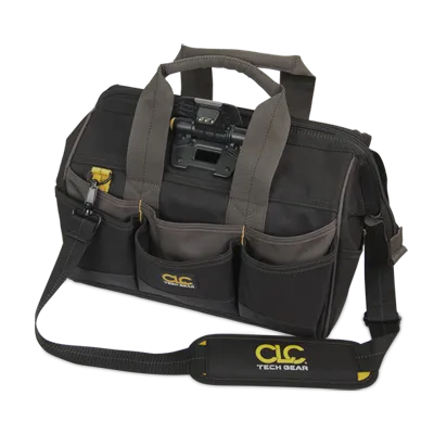 CLC L230 TECH GEAR LED Lighted 14” BIGMOUTH Tool Bag