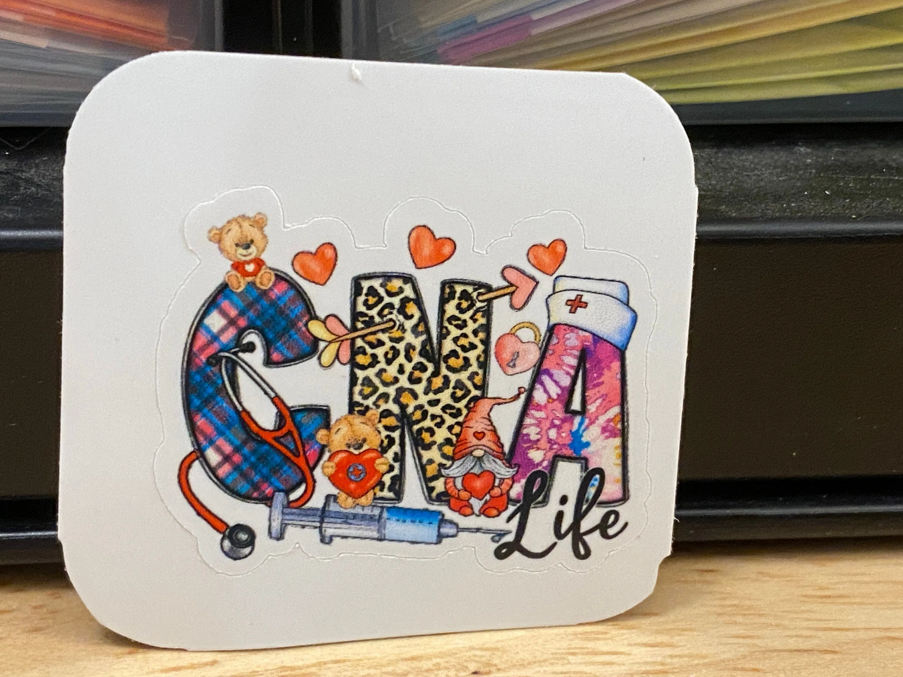 CNA Life Sticker, CNA Sticker, Medical STICKER, Cute Medical Design Sticker,  Nurse Sticker