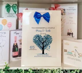 Congratulations On Your Blue Sapphire Wedding Anniversary Gift Bag