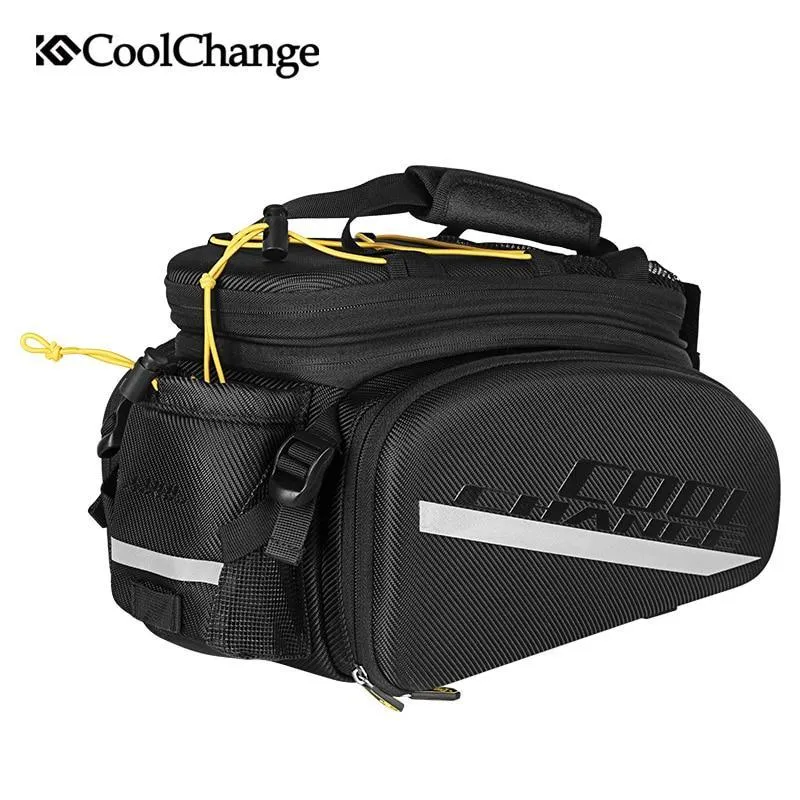 CoolChange Waterproof Cycling Pannier Rear Rack Seat Trunk Backpack