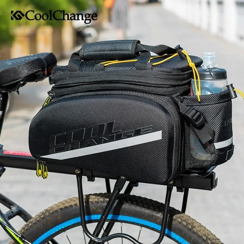 CoolChange Waterproof Cycling Pannier Rear Rack Seat Trunk Backpack