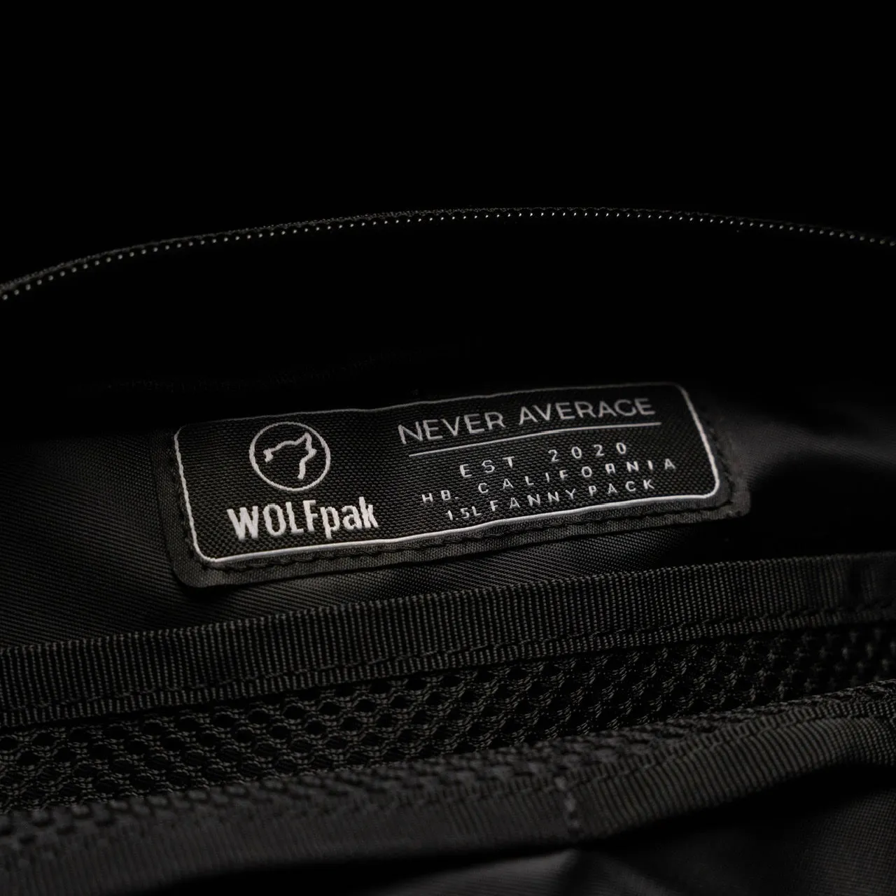 Crossbody Pack Alpha Black Velcro Front